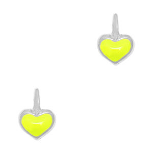 DQ bedel hart antiek zilver neon yellow